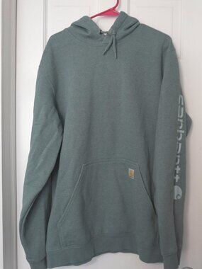 Men's Large Tall Sage Green Carhartt Sweatshirt